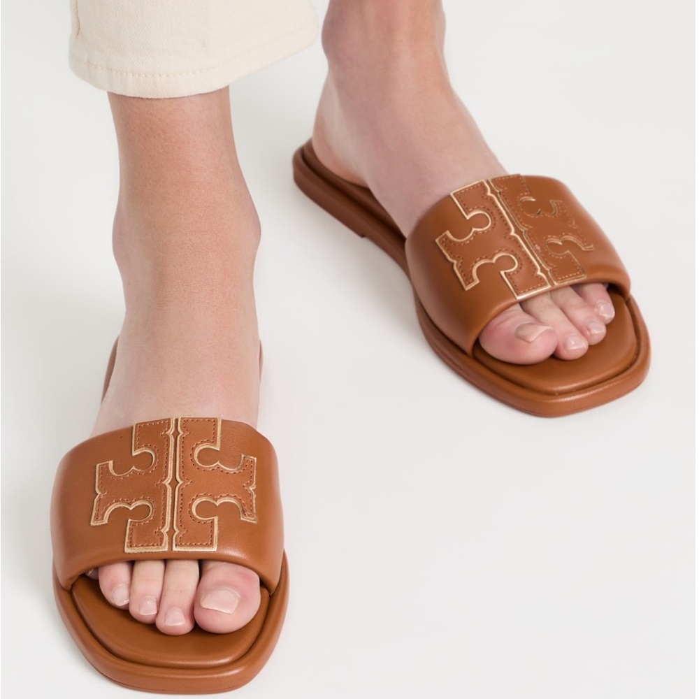 Tory Burch Double T Sport Slides